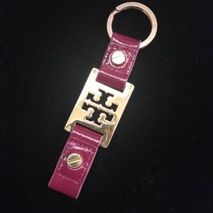Tory Burch patent leather keychain